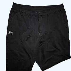 Under Armour Loose Fit Men 3XLT Coldgear Sweatpants Black Tapered Leg Drawstring